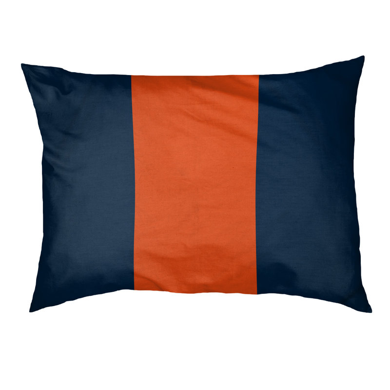 Coussin pour chien Denver, Grand (l 50 po x P 40 po x H 7 po), Marine / orange