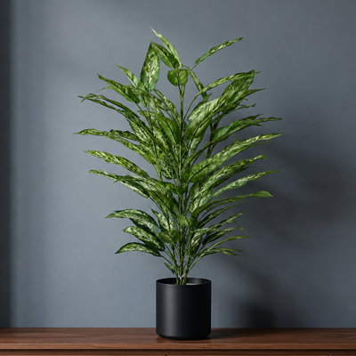 Fire Retardant Artificial Tree 80 cm H Faux Fern Tree Plant in Plastic Pot Liner