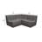 Ema 3Pc Modular Sectional Corner Sofa, Grid Tufted  Polyester-115686141-115686142