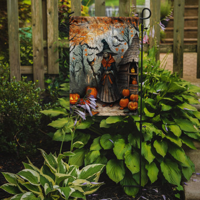 Double Sided 15.5'' H x 11.25'' W Polyester Halloween Garden Flag