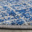 Tapis bleu / argent à motif abstrait Riebe-33394207