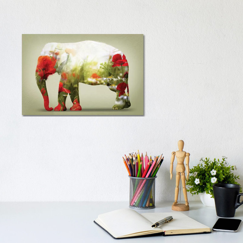 Poppy by Vin Zzep - Wrapped Canvas Print, 20.32cm H x 30.48cm W x 1.905cm D