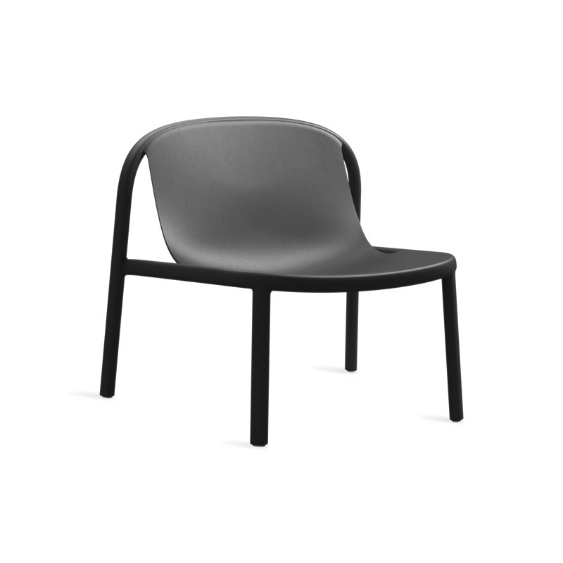 Decade Outdoor Lounge Chair, Black