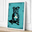 Pit Bull Portrait Urban Art 1 Piece Wrapped Canvas Wall Art-596208049-596208055