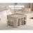 3 Opeings Large Clothes Storage Bins With Metal Frame, Foldable Storage Bin For Clothes, Clothing Storage Bins With Lid, Linen Storage Box With Clear Window& Zippers& Handles.(3 Pcs,66L)-112715544-112715549
