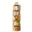 Bibliothèque 61 "H 61,81" x l 18,11 "rotative à 5 niveaux, rotation à 360 ° avec roues et tiroir-880084885-880084884