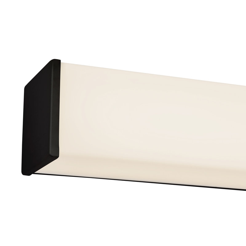 Luminaire mural / pour meuble-lavabo à DEL à intensité variable de 36 po Vivi, Noir mat