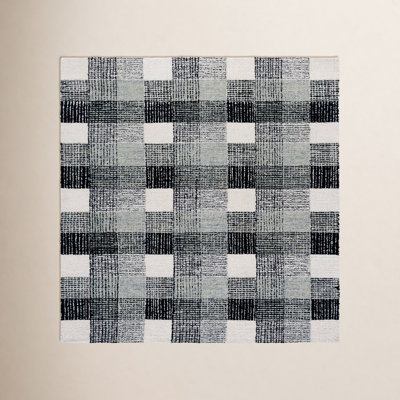 Hand-Tufted Wool Plaid Rug