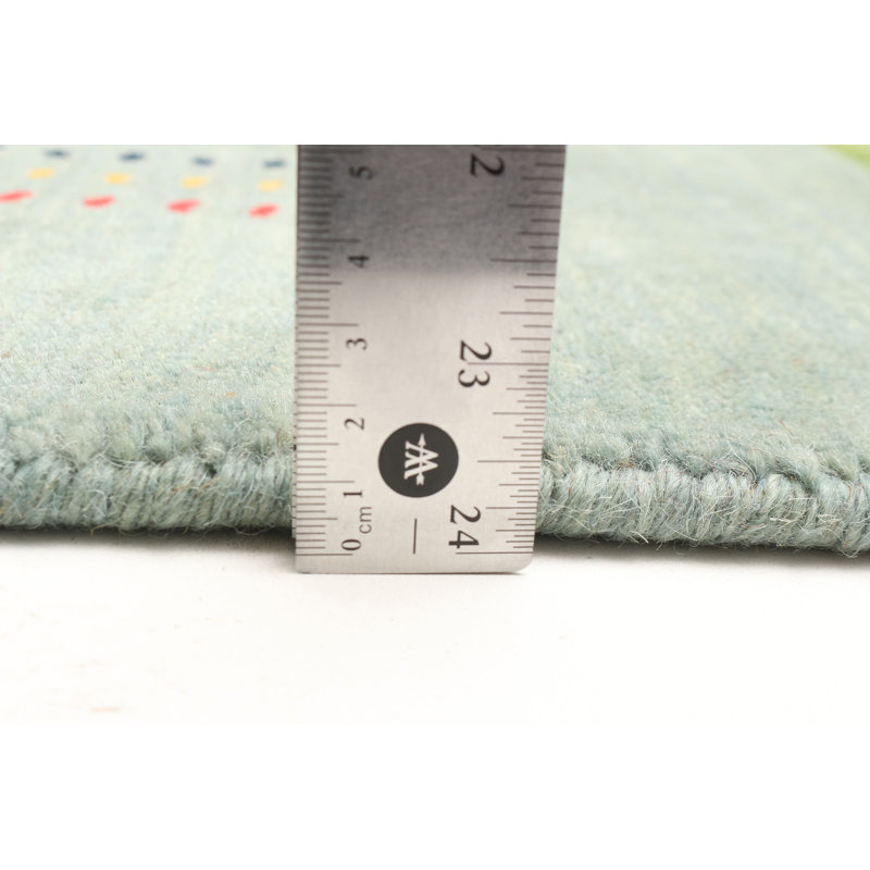 Kashkuli Gabbeh  Blue Rug 4'2" x 5'9"