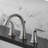 Lahara Widespread Bathroom Faucet 3 Hole, 2-handle Bathroom Sink Faucet with Drain Assembly-9741378