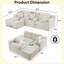 Canapé modulaire Boneless 103 po Cloud-502601282-502601287