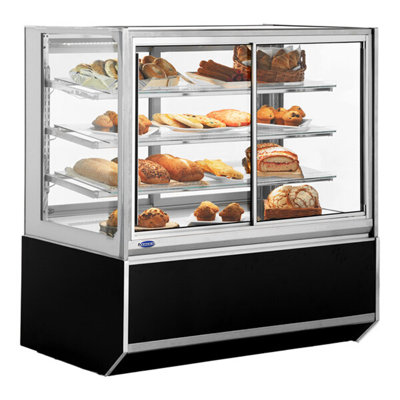 Vitrine de confection de boulanger sec avec trois tablettes Federal Industries Italian Series