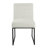 Belsy Channeled Metal Dining Chair - Sustainable Gray Woven (Single Pack)