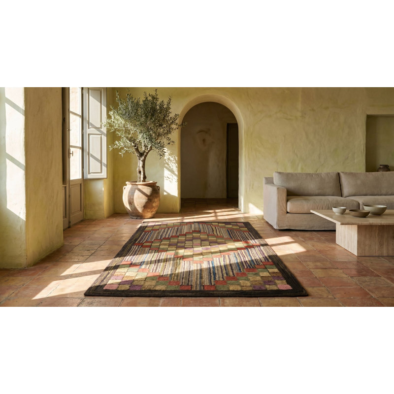 Tapis crocheté antique