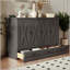 Armoire lit ferme Farmhouse avec station de charge et tiroir de rangement-1258053961