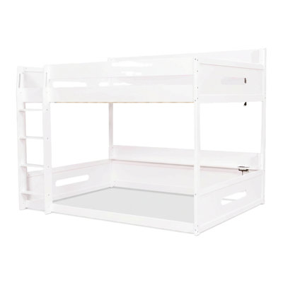 Queen-size Bed Frame, Bunk Bed With Storage And Usb Ports, Suitable For The Bedroom