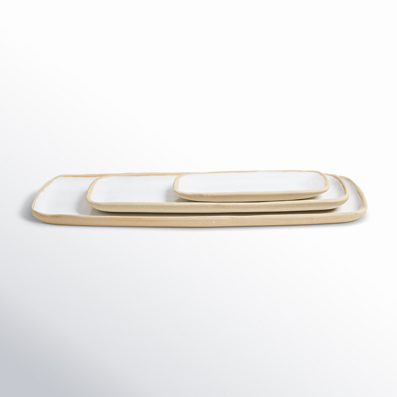 Stoneware Tray, Small: 9" X 4"