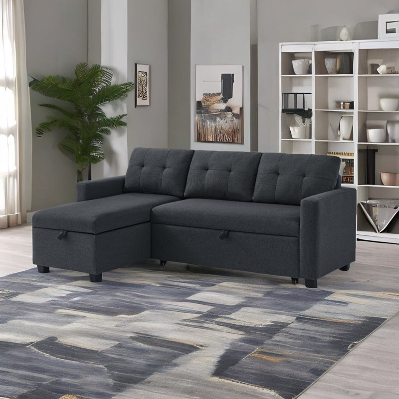 Canapé modulaire Morphew, Lin gris