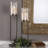 30.5'' H Iron Floor Hurricane with Candle Included