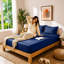 40cm Extra Deep Fitted Sheet - Luxury Microfiber Deep Pocket Bed Sheet Secure Fit-121863311-121863313