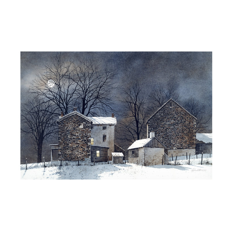 Art sur toile Ray Hendershot WITCH MOON, H 16 po x l 24 po