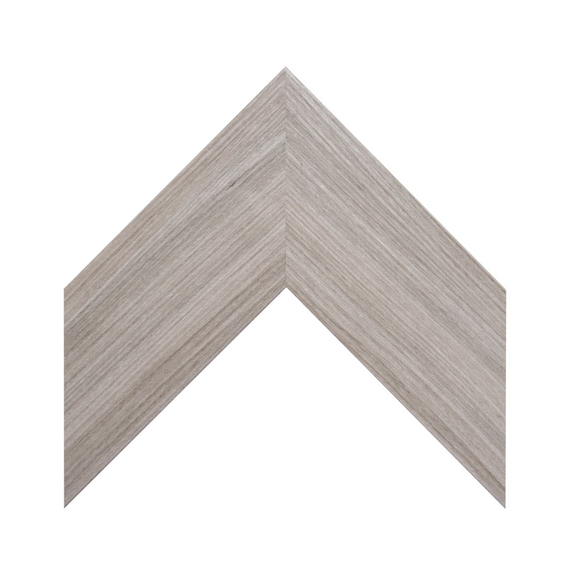 Shmuel Wood Framed with Safety Backing Ideal for Bathroom / Vanity Mirror, 22" x 30", Driftwood Textured