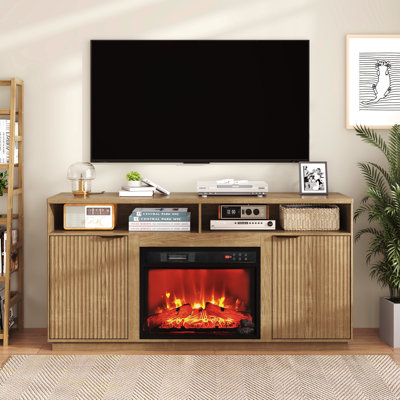 Meuble télé avec foyer 59 po x 15,75 po COCO DESIGN