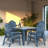 The Outdoor Courtyard Dining Set Includes A Square Table And 4 Beautifully Designed Dining Chairs With Armrests. It Fully Embodies Noble Taste And Attention To Guests, Making It An Ideal Choice For Hosting Guests At Home.-1949657317