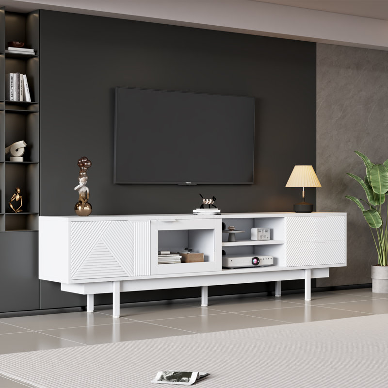 TV Stand for TVs up to 88", White