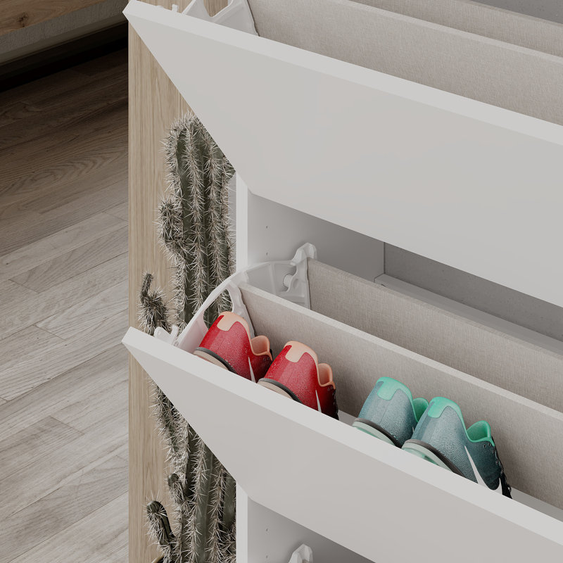 9 Pair Flip Down Shoe Storage