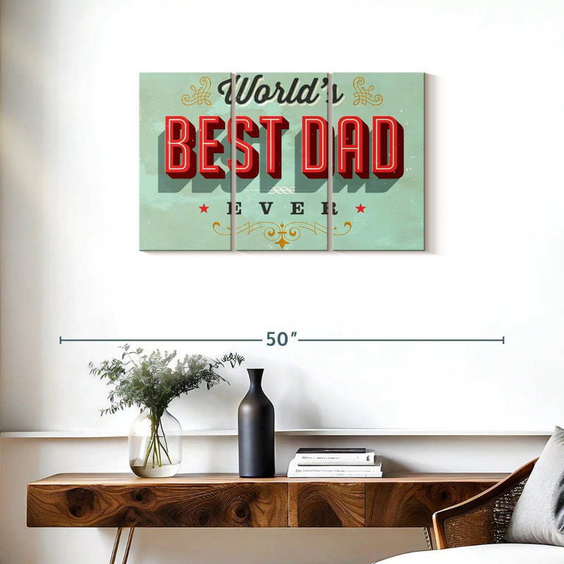 World's Best Dad, H 20 po x l 33 po