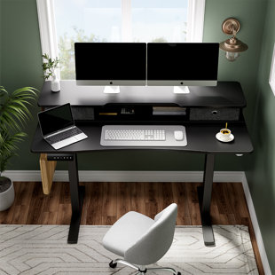 ANDREA 100cm Computer Desk - BLACK