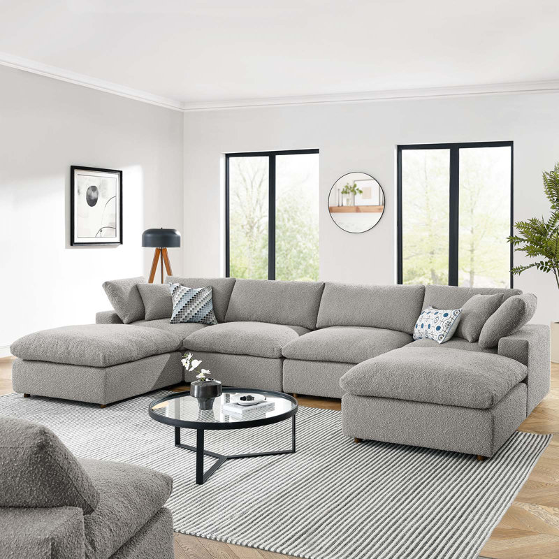 Canapé modulaire 6 pièces Commix, Gris clair