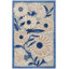 Tapis intérieur / extérieur bleu / gris Alayia-824190211