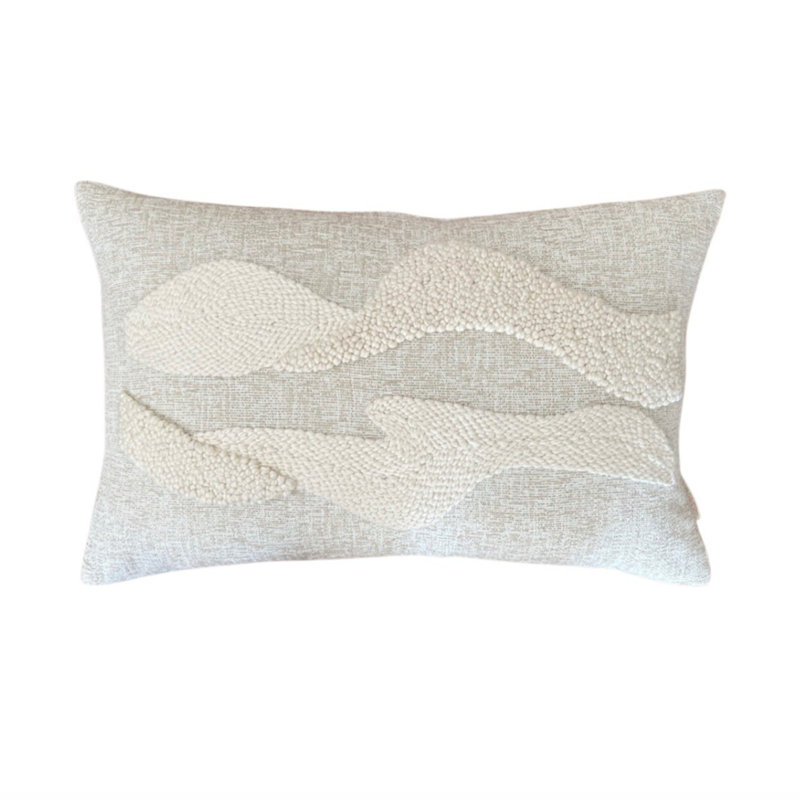 Punch Needle Lumbar - Landscapes Pattern No 1, Pillow Cover Only - No Insert