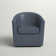 Hanshaw Faux Leather Swivel Barrel Chair