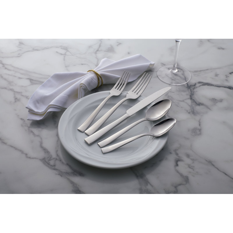 Monolith 20-Piece Stainless Steel Flatware Set for 4