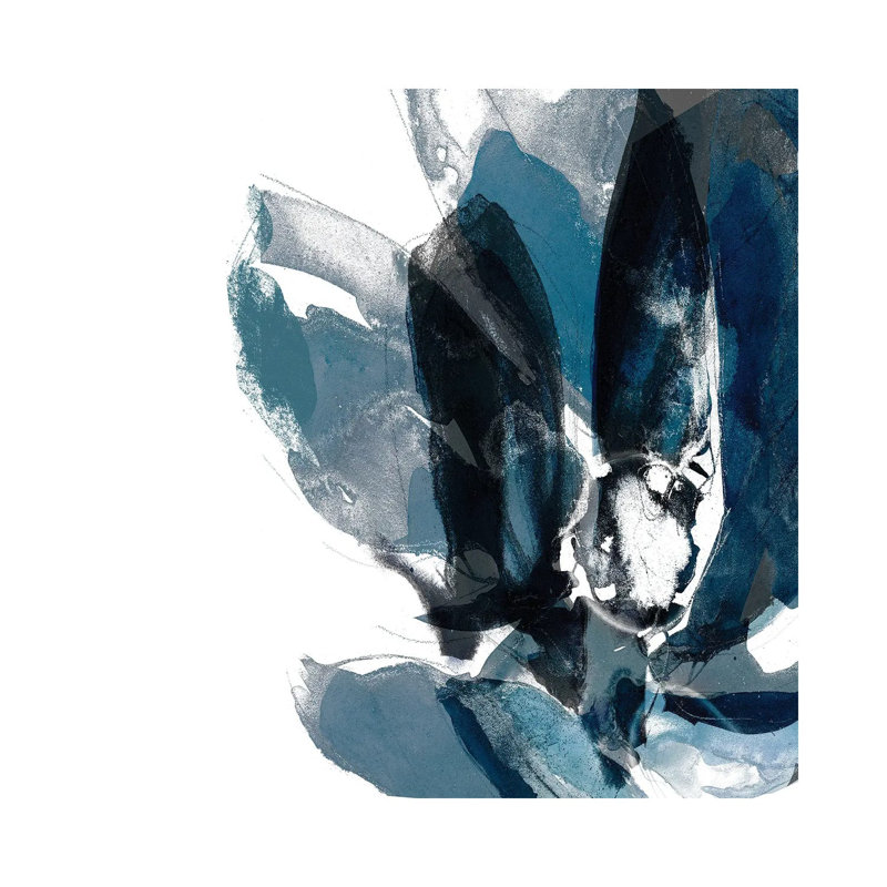 Blue Exclusion IV by Jennifer Goldberger - Wrapped Canvas Painting, 30.48cm H x 30.48cm W x 1.91cm D