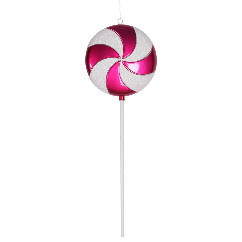 Ornement de bonbon bonbon, Rouge, H 24 po x l 6 po x P 0,5 po