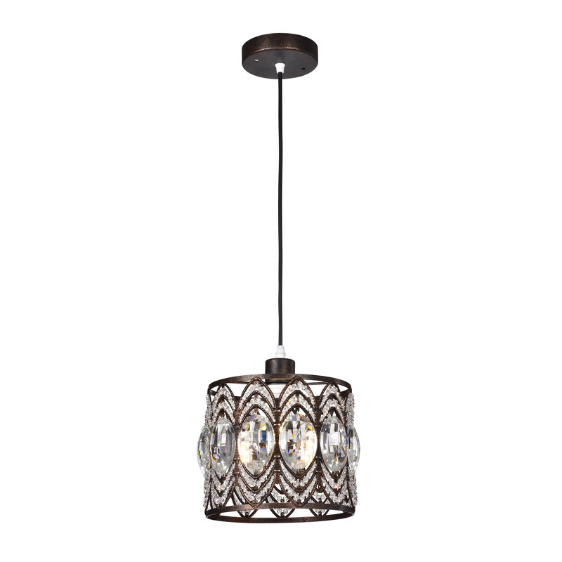 Luminaire tambour suspendu 1 lumière Kaitlyn