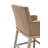 Upholstered Counter Stool with Solid Wood Frame-1321226039