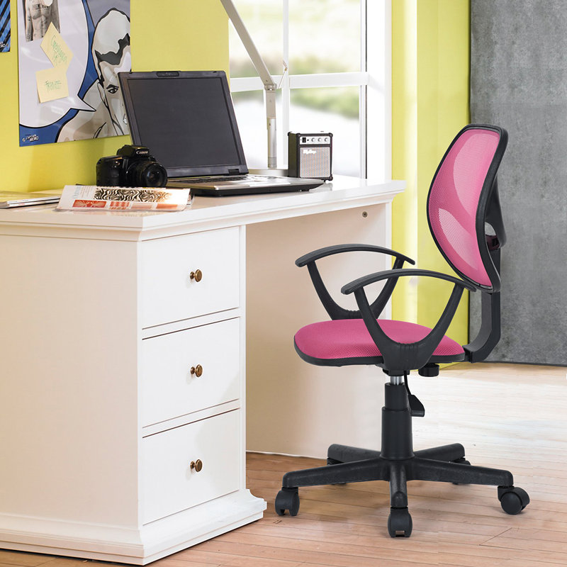 Perlberg Mesh Office Chair, Pink