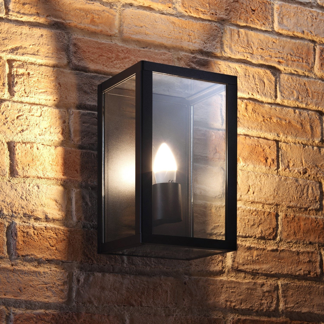 Gadd Black 28cm H Outdoor Flush Mount