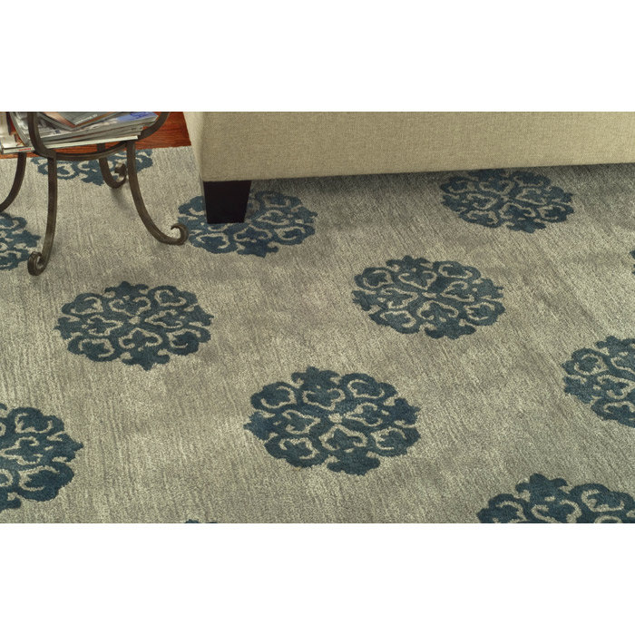 Candelo Hand Tufted Wool Pile Geometric Rug