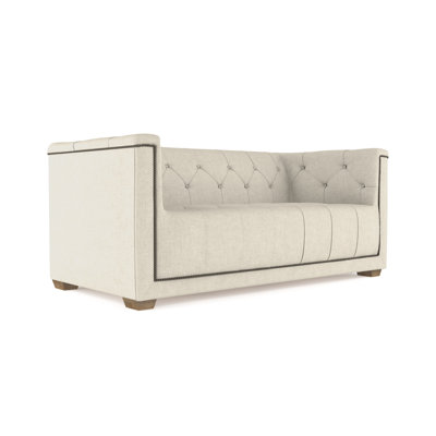 Hudson Tufted Tuxedo Loveseat