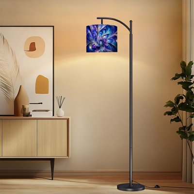 Lampe sur pied à arc avec abat-jour réglable Elegant