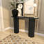 Console ovale en bois Cole and Grey