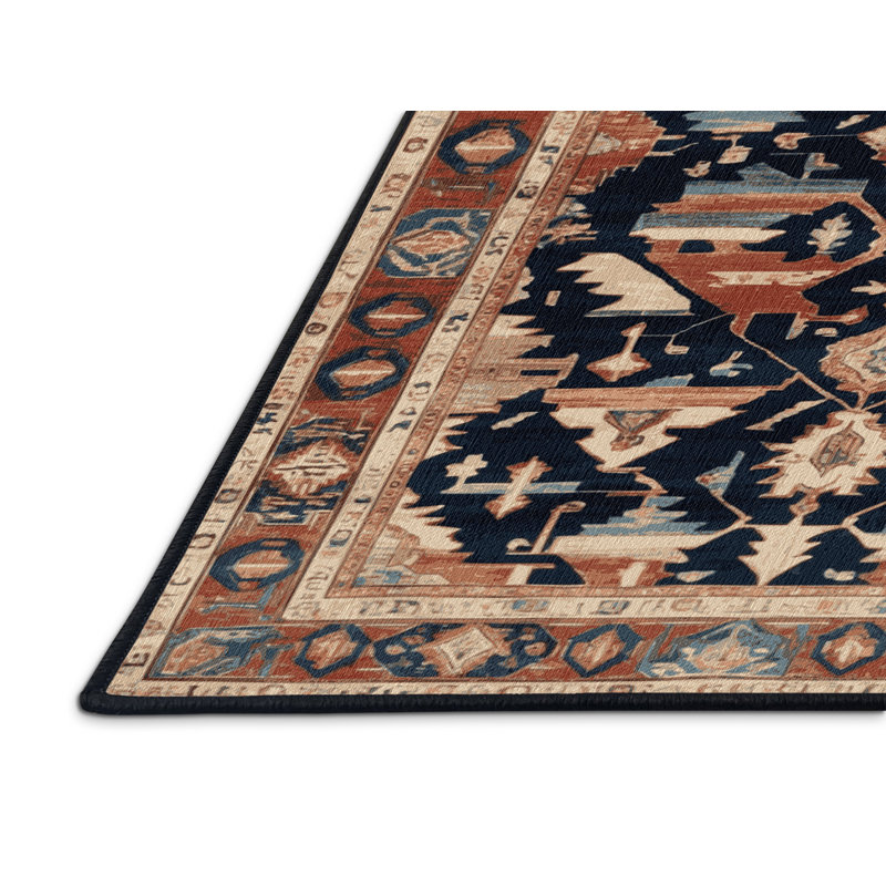 Tapis brun lavable à la machine, Rectangle 6 pi x 9 pi