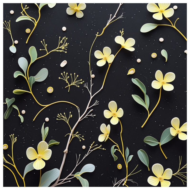 Édredon floral de style scandinave, Grand lit