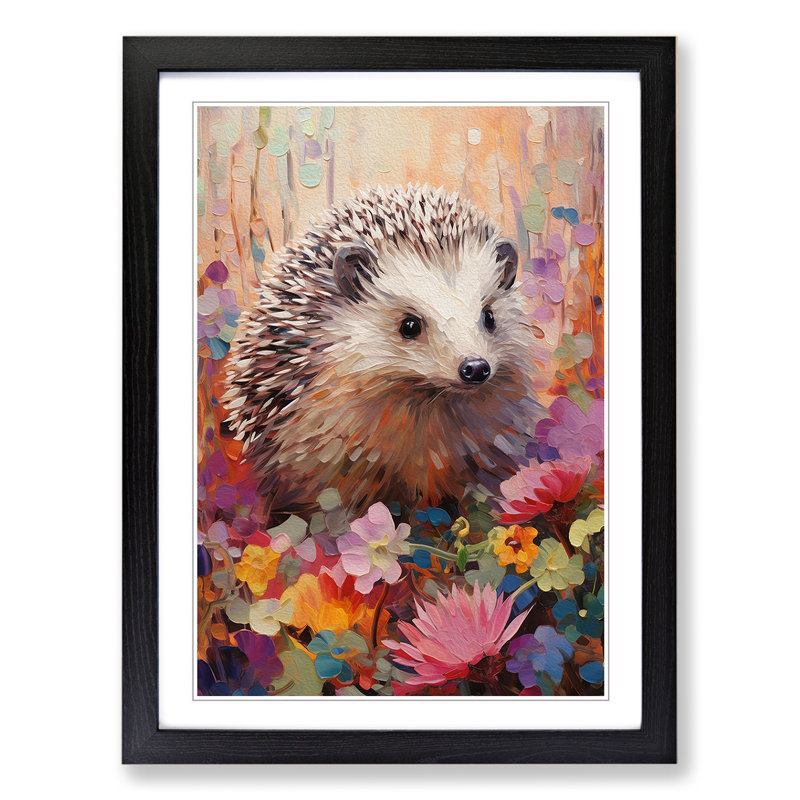 Hedgehog Impressionism - Framed Print
